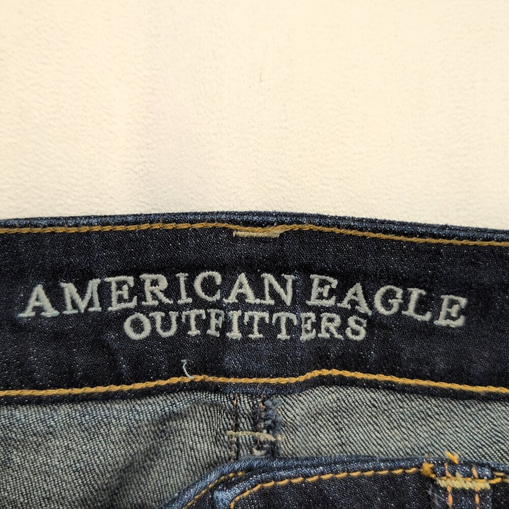 American Eagle Boyfriend Jeans Dark Wash Size 6 - Picture 4 of 13